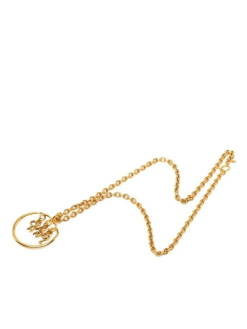 Chanel Logo Necklace Gold Plated